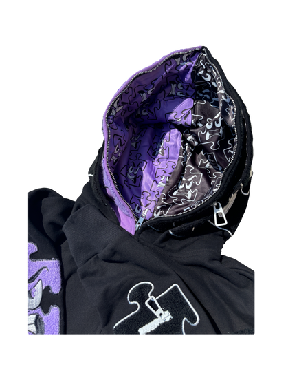 Furious/Ballistic Double Puzzle Hoodie (Lavender)